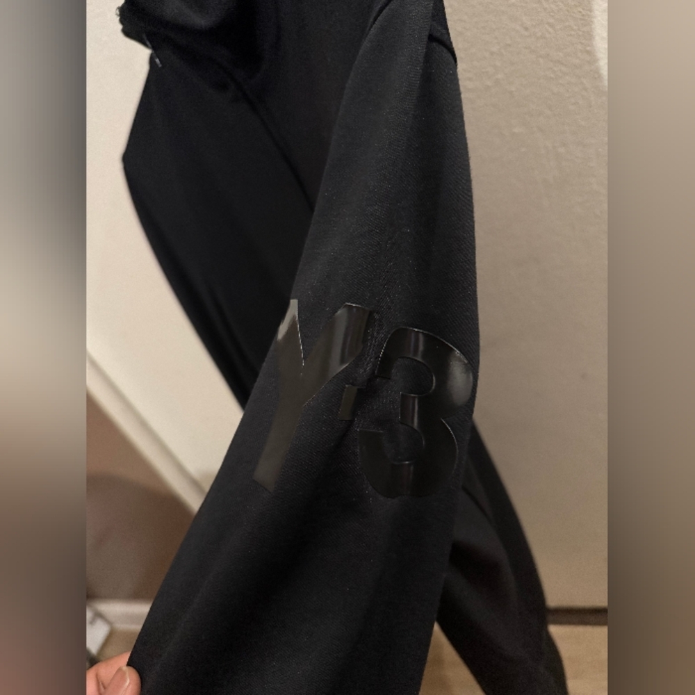 Y-3 Adidas Black Zip-Up Track Jacket - image 2